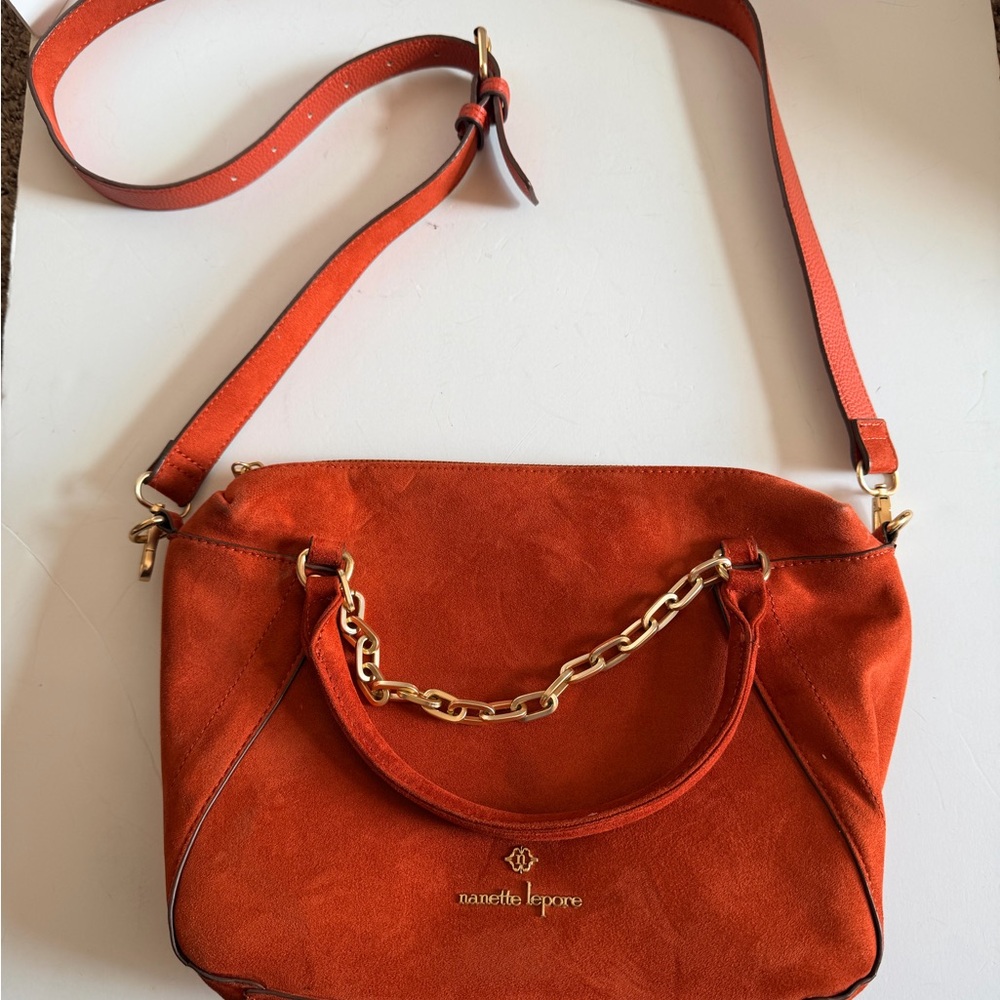 Nanette Lepore Bold Orange Crossbody Bag‎